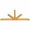 Ekena Millwork Saratoga Rough Sawn Timber Gable Bracket, Western Red Cedar, 108"W x 54"H x 4"D x 6"F, 12/12 Pitch GBW108X54X0406SAR00RWR - alternate 2